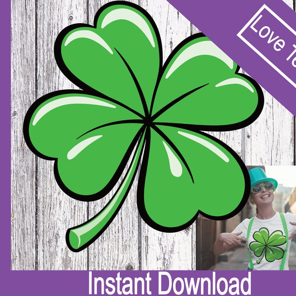 Shamrock Svg, Clover Svg, Lucky clover Svg, St Patricks Day SVG, Logo SVG PNG Clipart Vector Cut, layered cut files for cricut, silhouette.