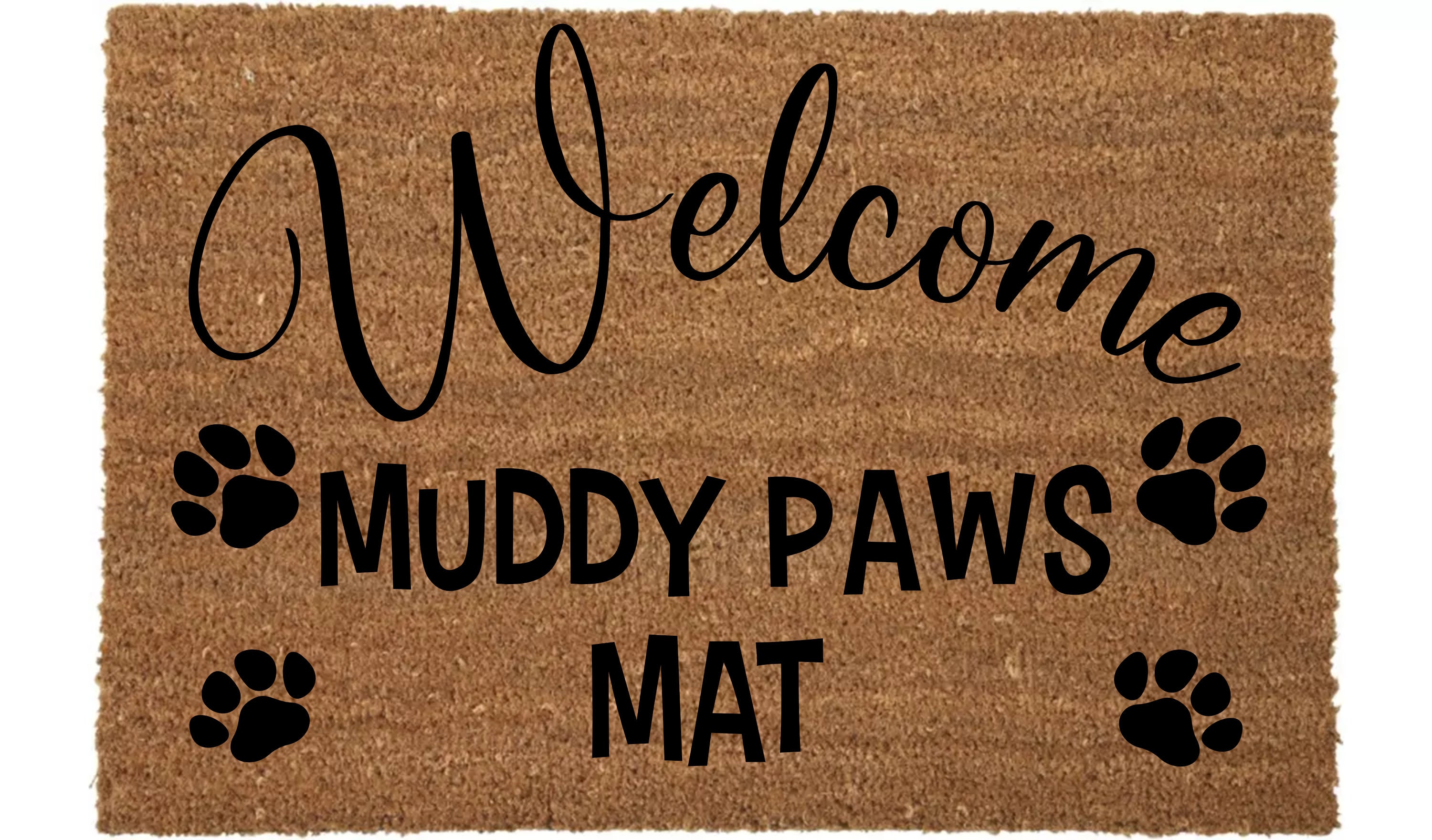 Muddy Paws Mat Front Door Mat Door Mat Cut File Etsy UK