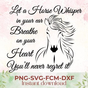 citação de cavalo amante de cavalo equestre animal Cricut Silhouette ScanNcut inspirador para iniciantes svg png fxm dxf presente caneca bolsas vestuário