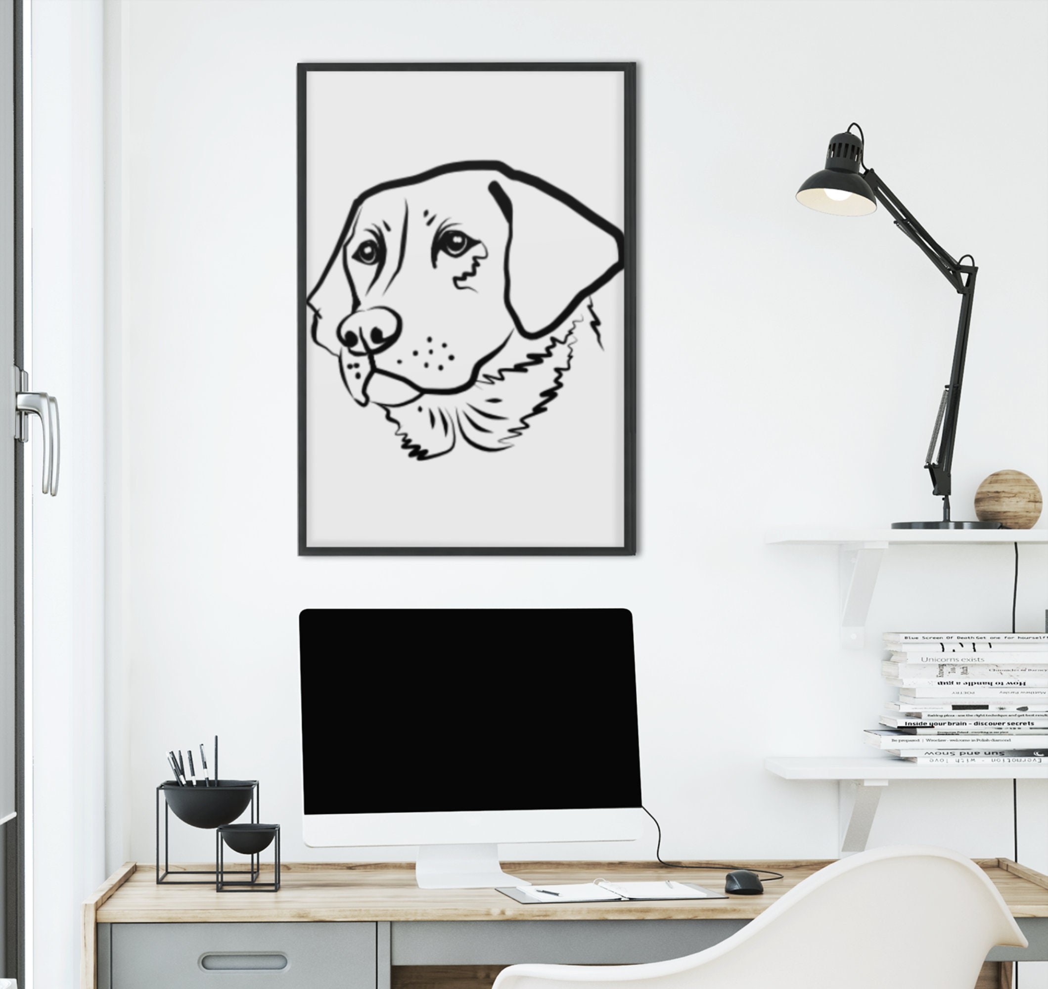 Labrador Head Svg, Cut File SVG, DXF, PNG Image for Vinyl, Stickers ...