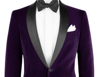 purple evening jacket