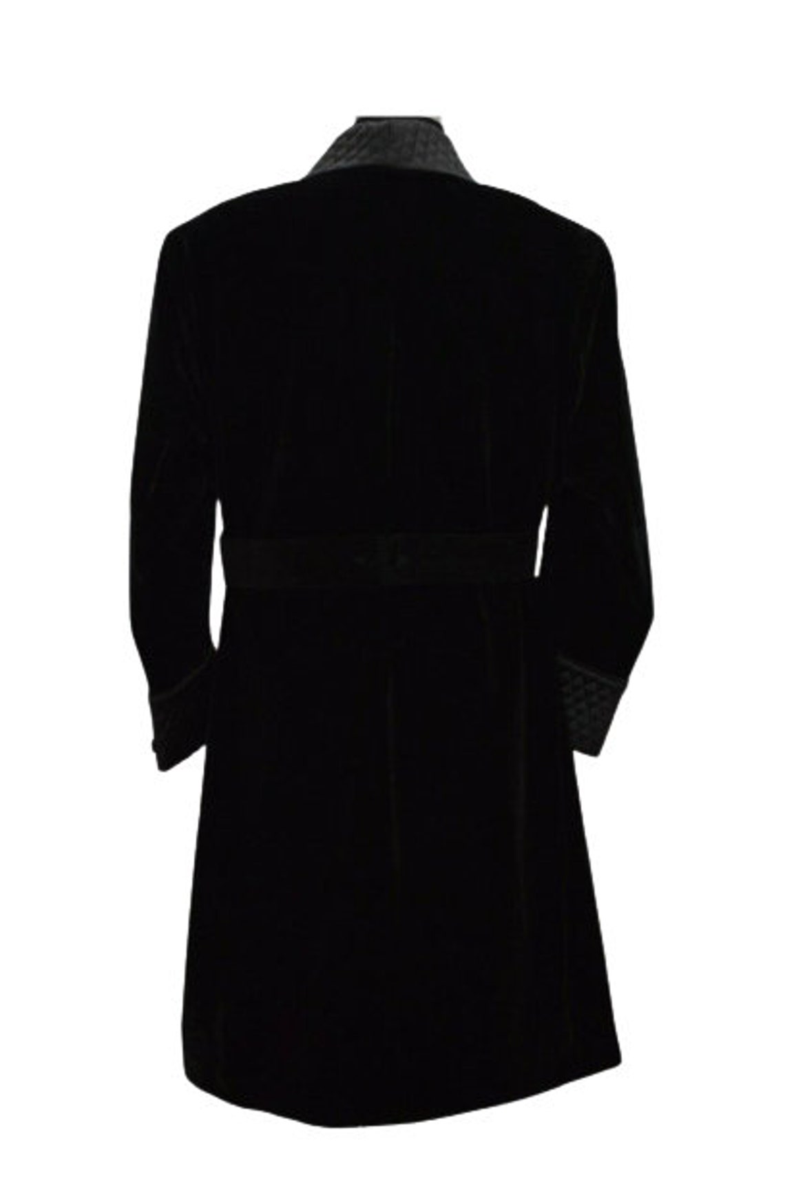 Men Long Smoking Jacket Black Luxury Evening Gown Velvet - Etsy UK