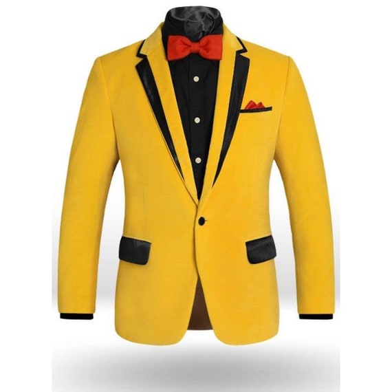 Yellow tuxedo jacket clearance