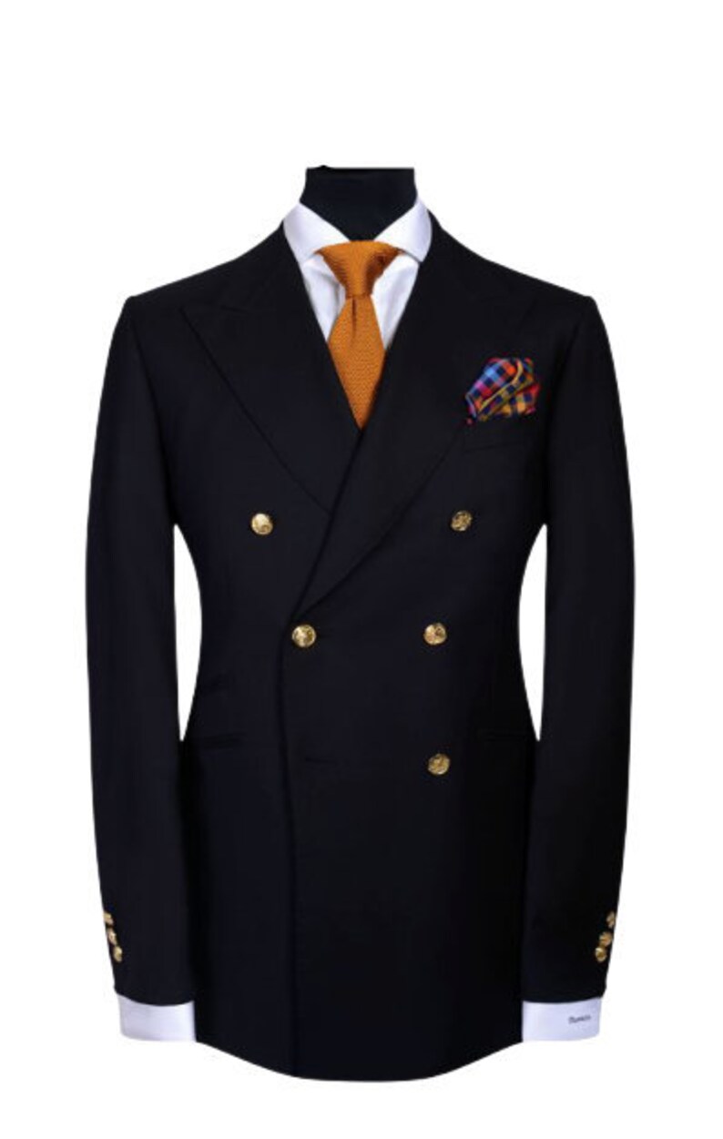 Cream Double Breasted Coat for Men