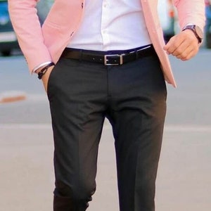 MEN PINK SUITS 2 Piece Formal Fashion Party Wear Beach Wedding - Etsy