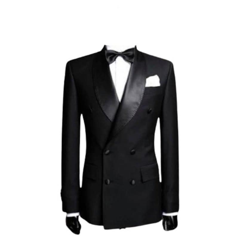 1940s Mens Suits | Gangster, Mafia, Mobster, Zoot Suits Men Tuxedo Jacket Men Double Breasted Coat Men Black Tuxedo Blazer Party Wear Dinner Coat $139.00 AT vintagedancer.com