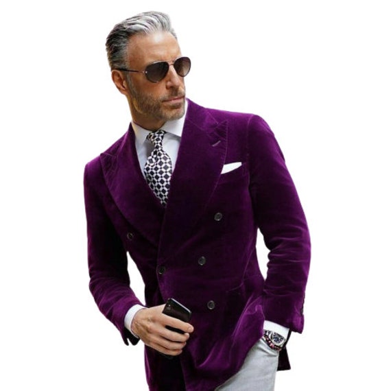 purple blazer men