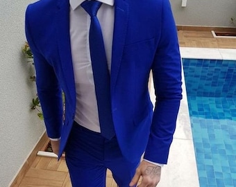 royal blue jacket for wedding