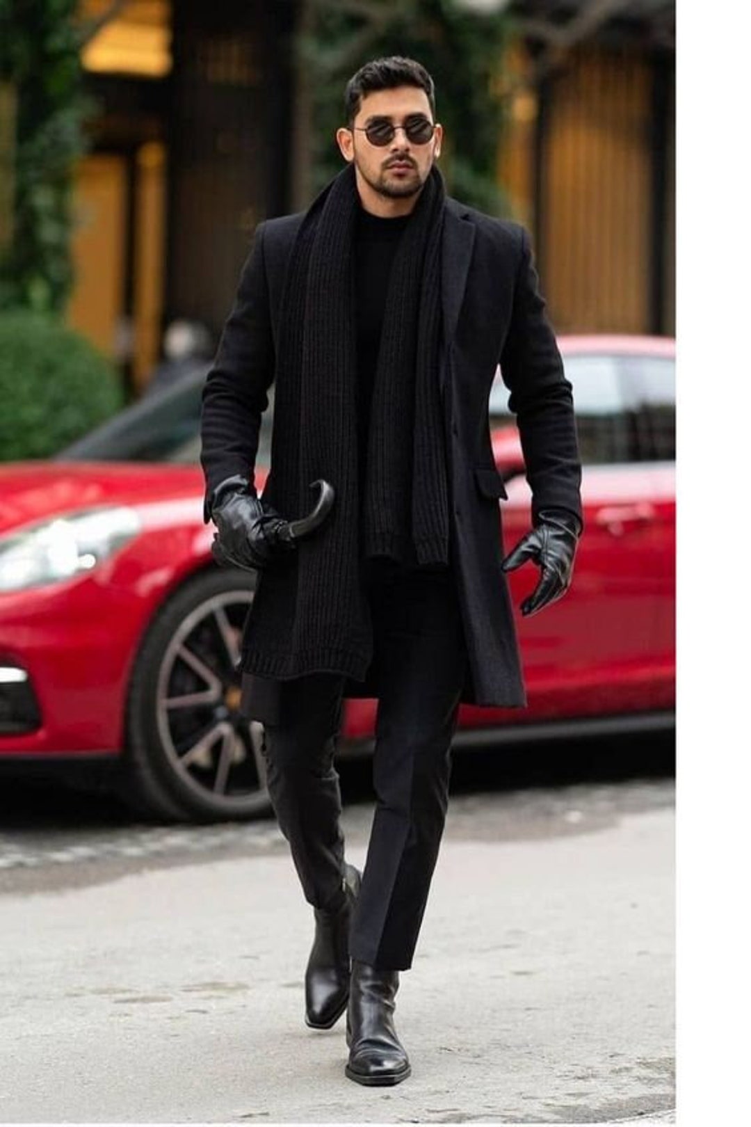 Men Trench Coat Formal Fashion Winter Long Trench Dinner Coat Etsy