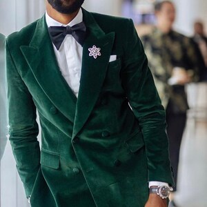 MEN DOUBLE BREASTED Coat Men Formal Coat Men Green Jacket - Etsy