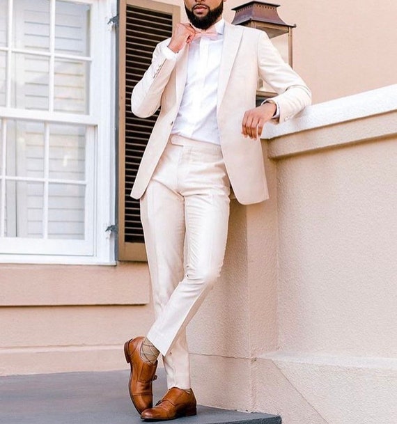 Ivory two-piece suit