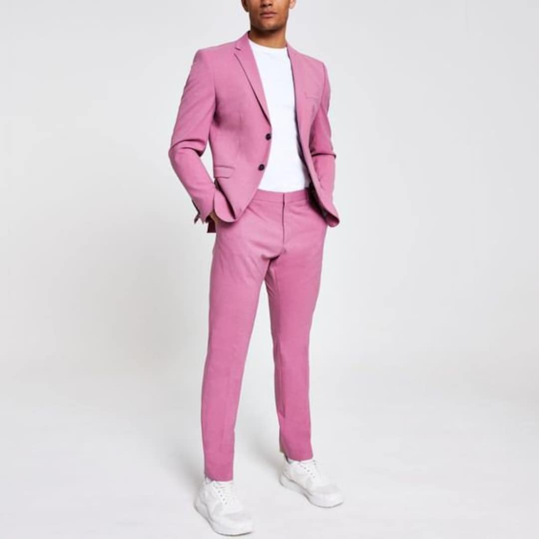men-suits-pink-2-piece-formal-fashion-party-wear-slim-fit-etsy