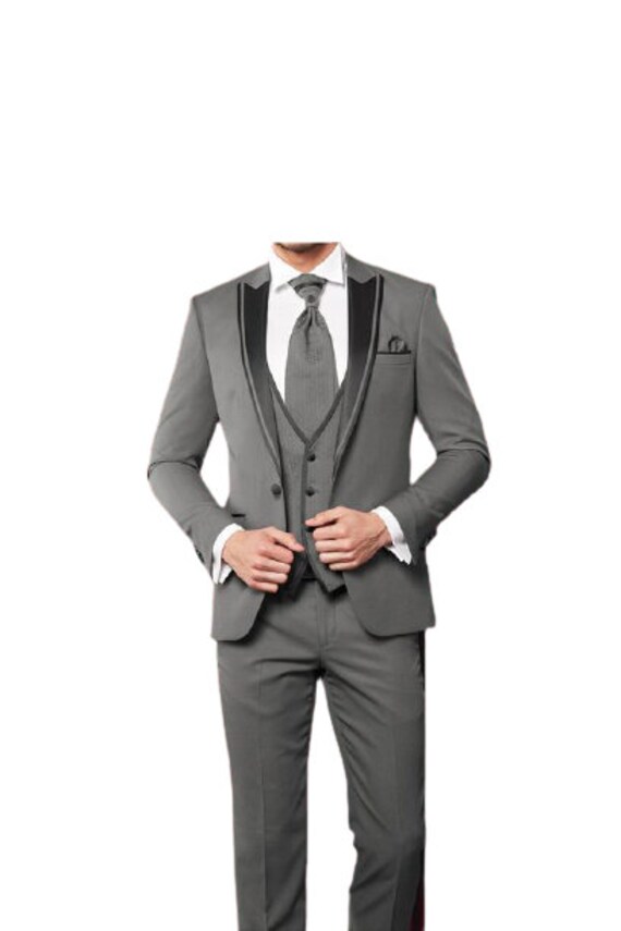 Men Suits Wedding Suit Prom Suits Gray 