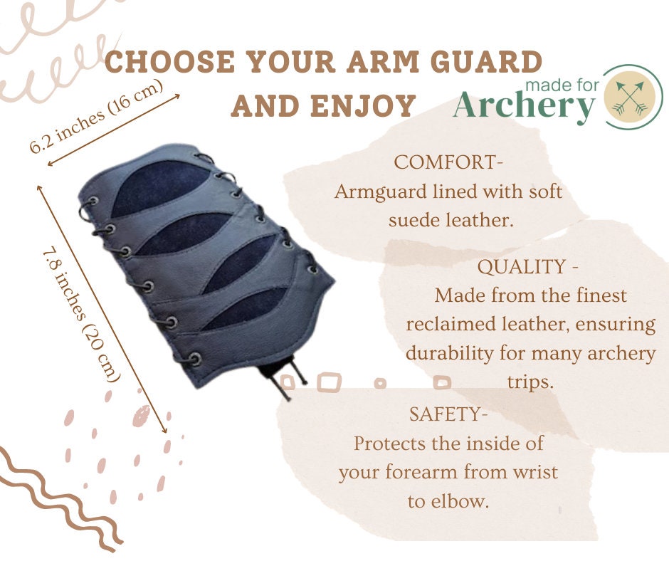 Garde bras de tir à l'arc en cuir, avant bras réglable, accessoire d'arc pour la pratique du tir