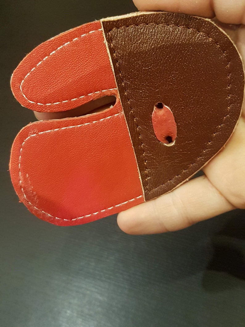 Leather Finger Tab Traditional Archery 3 Under Finger Tab Etsy