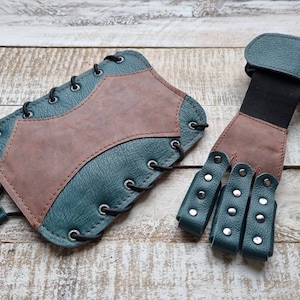 Archery Glove & Armguard Set – Custom Made Leather Shooting Gear *