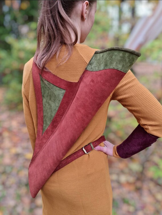 Medieval Archer Shoulder Arrow Back Quiver 3 Point Strap Etsy