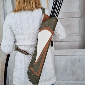 Archery BACK Köcher mit Gürtelschlaufe, Großer Pfeilköcher für Pfeile