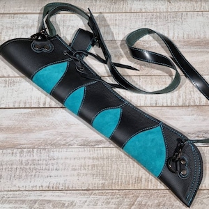 Leather Archery Quiver – Back & Belt Carry, Adjustable Strap *