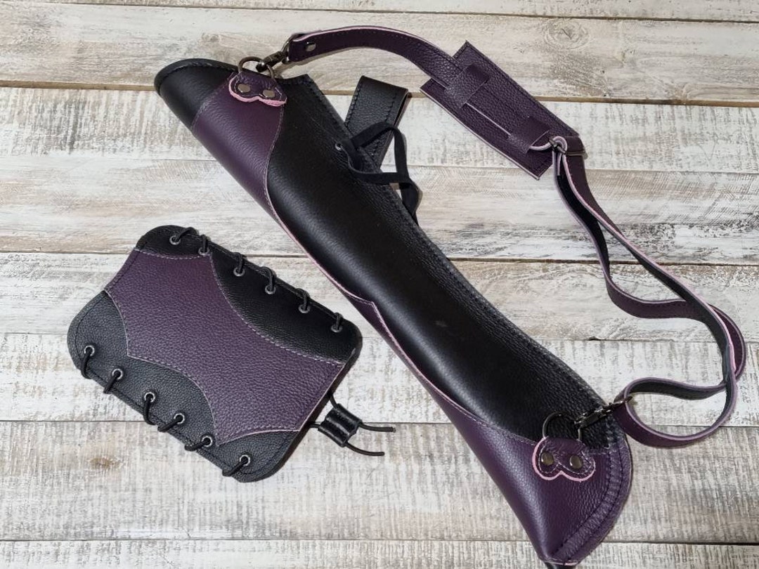 Leather Archery BELT QUIVER and ARMGUARD Add a Strap and Etsy