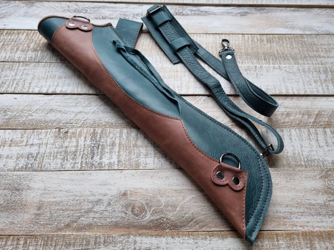 Archery Quiver With Belt and Shoulder Straps Leather Arrow Quiver for