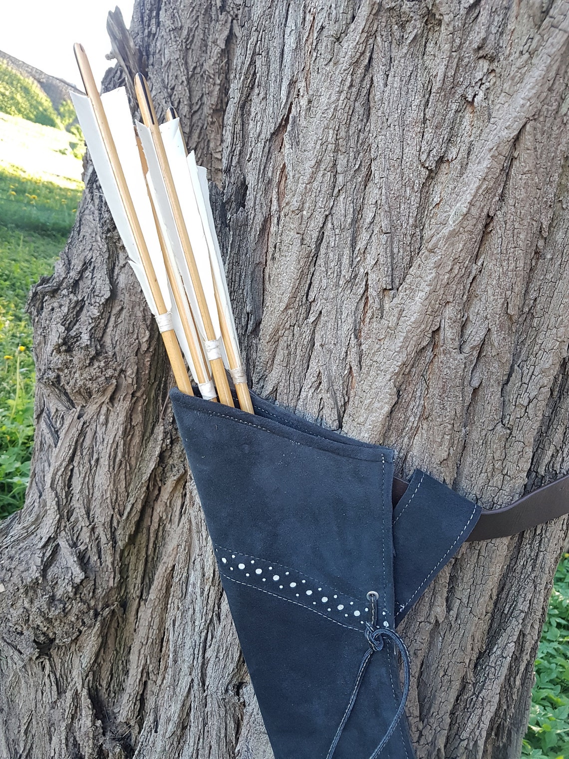 Archery hip quiver for 28in arrows Long arrows suitable both Etsy