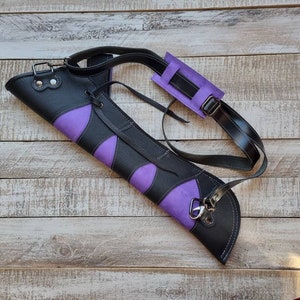 Leather Belt Quiver for Archery – Shoulder Option Included *