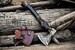 Hand Forged  Viking Axe , Hatchet With Leather Sheath  , Nordic Axe - Battle Axe  , Best Birthday & Anniversary Gift For Him , Outdoor Axe 