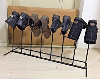 Choice Bargains ® Soporte de estante de almacenamiento de hierro para botas Botas de agua Soporte de estante de hierro fundido para botas