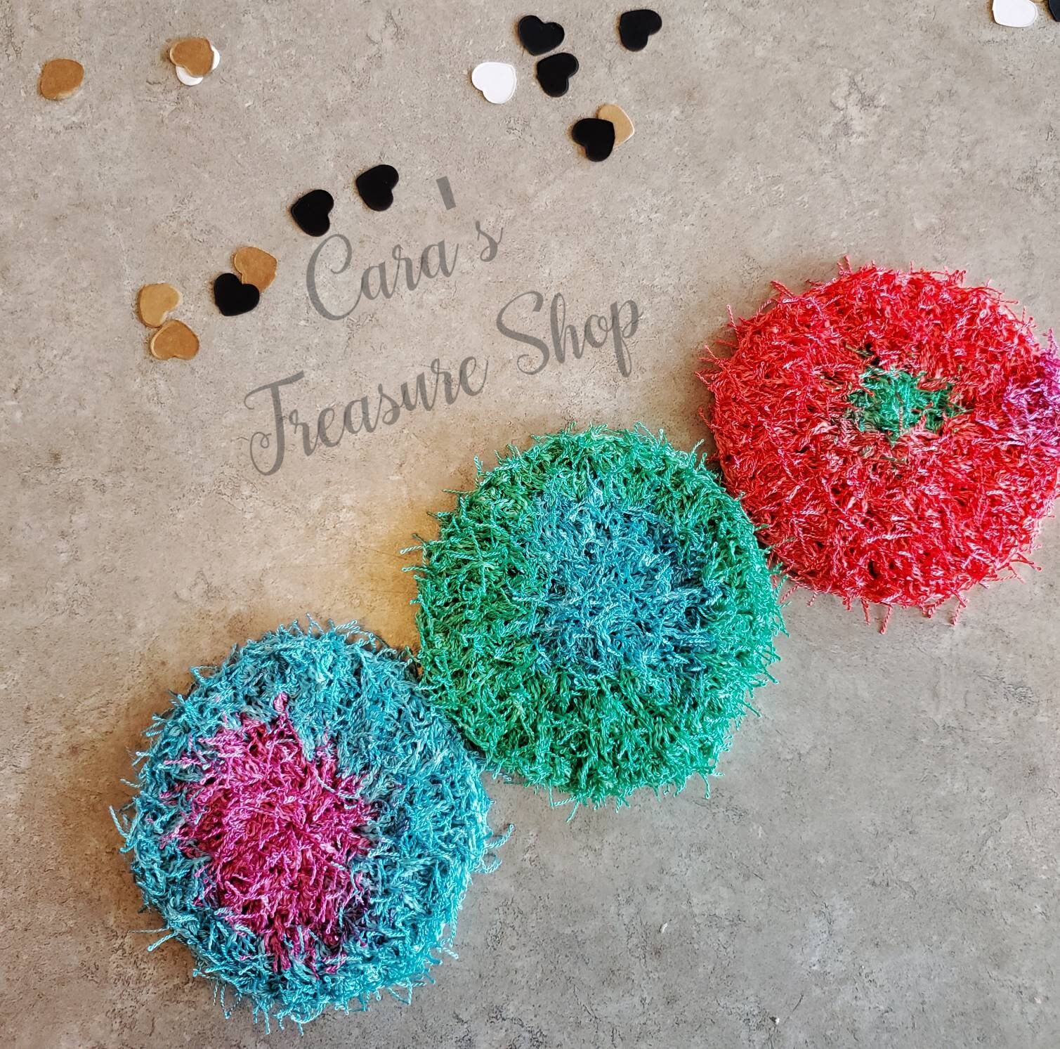 NonAbrasive Crochet Dish Scrubbies Scrubbers Dish Scrubbers Pot