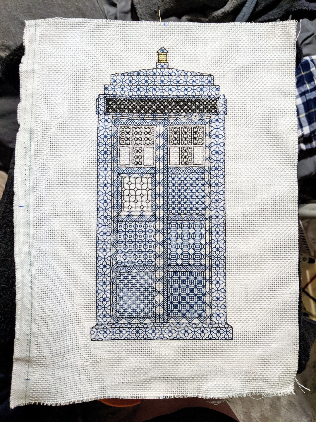 Police Box Pattern Police Box Cross Stitch Pattern - Etsy