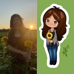Custom Chibi Commission, OC Chibi Commission, Chibi Portrait, Custom Anime Commission, DND Commission, Custom Character Commission