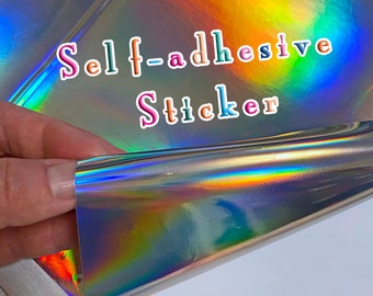 Vinilo holográfico iridiscente A4: película autoadhesiva