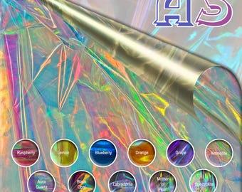 Lámina de Mylar dicroico A3: película iridiscente con cambio de color para manualidades con resina