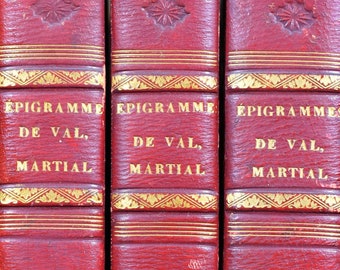 Martial ÉPIGRAMMES, 1819, Three Volumes