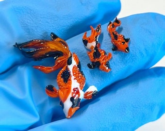 Realistic Miniature Koi fish, fairy garden pond, Mini koi fish