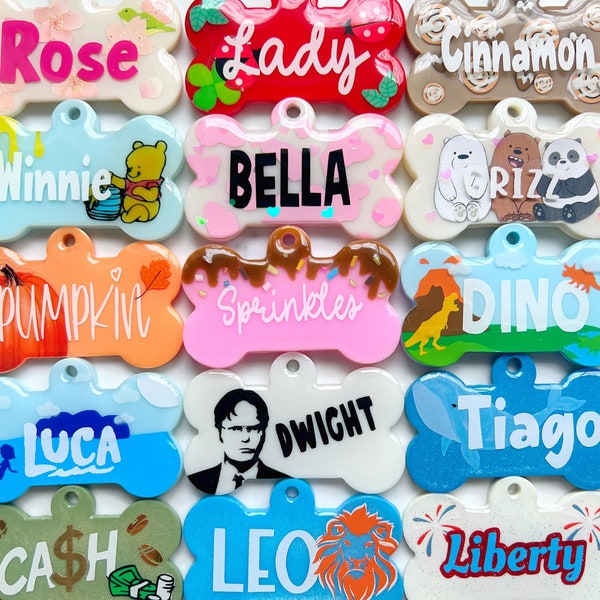 Custom Dog Tags | Inspired by Animals, Food, Movies, etc