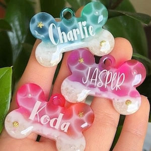 Personalized Resin Pet Tags | Dog Tag | Cat Tag | Beach Dog Tags | Custom Tags for Dogs