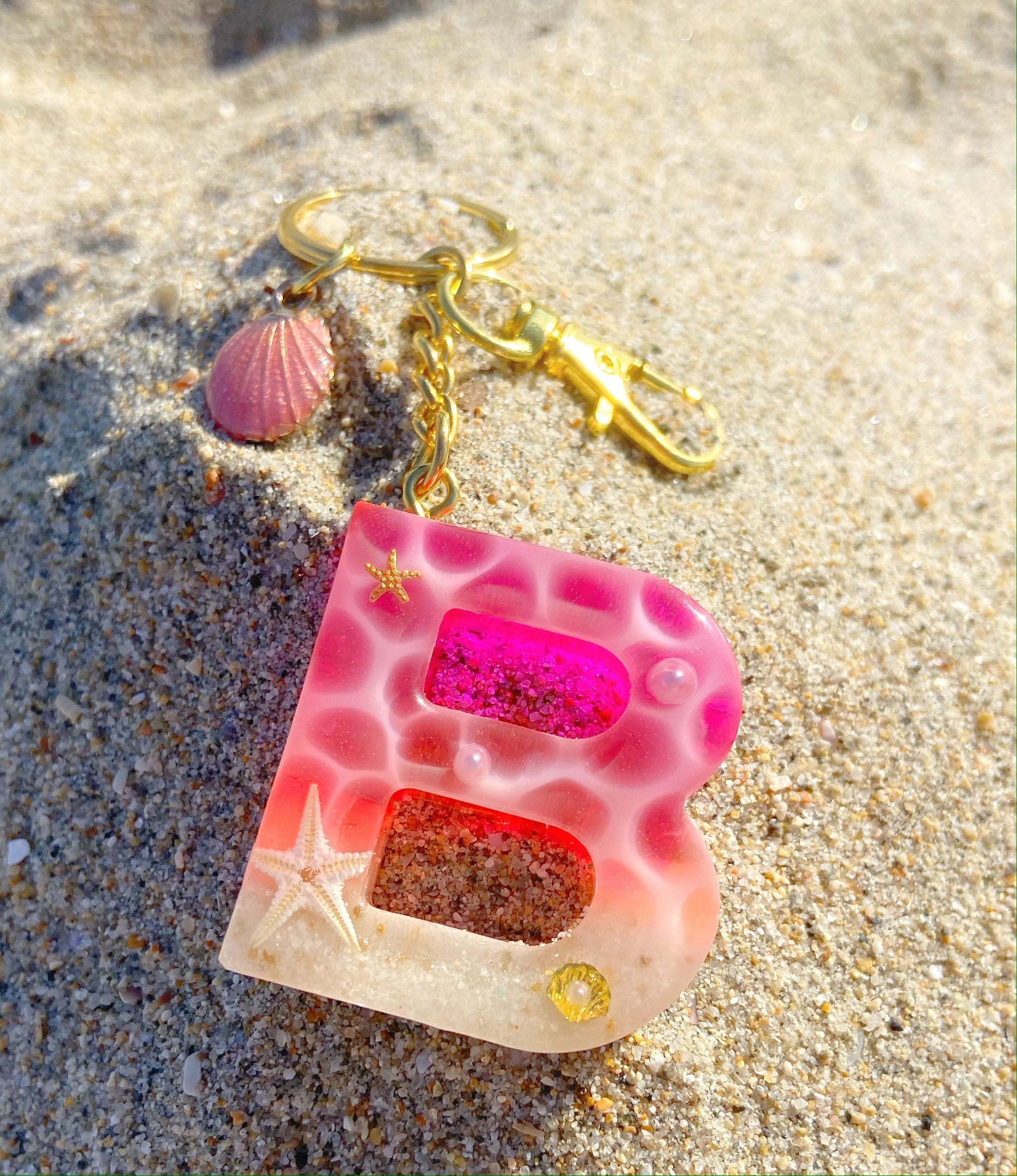Sunset beach keychains name keychain gift beach keychain Etsy