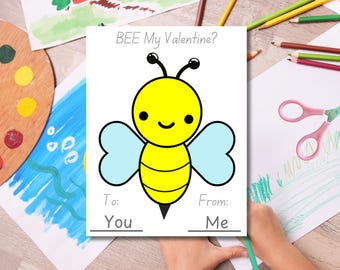 Valentines Day Bee Craft Patterns Valentines Day Activities Bulletin Board Bee Craft Template Craft for Kids Shape Activity Pre-K Craft