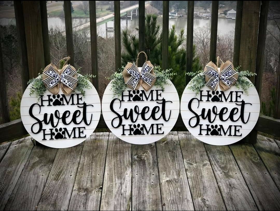 Home Sweet Home Dog Paw Shiplap Door Hanger dog door hanger | Etsy
