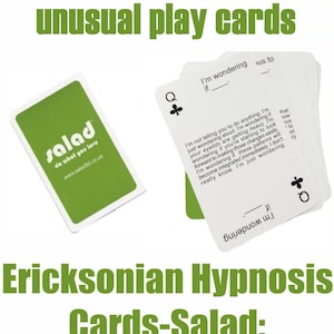 Crea 53 copie di carte da gioco rare e insolite. Carte di ipnosi ericksoniana-Insalata: fai ciò che ami. ebook pdf