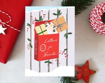 Weihnachtspostkarte „Briefe an den Nikolaus“ | Nikolaus | Weihnachtsgrüße | Zuhause | Xmas | Weihnachtspost
