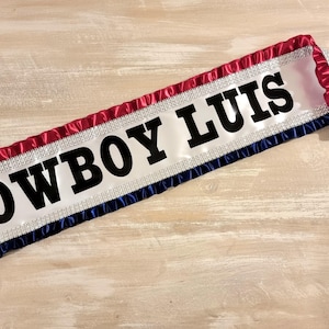 Cowboy Carter Beyonce Inspired Sash, Personalised Bespoke Custom ...