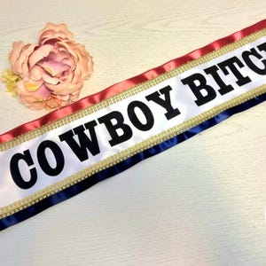Cowboy Carter Beyonce Inspired Sash, Personalised Bespoke Custom ...