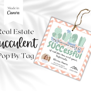 Mijn bedrijf zou geweldig zijn zonder jou. Pop By Tag | SUCC komt langs | Sappig , vastgoedbranding , makelaarsmarketing | Sjabloon cadeaukaartje