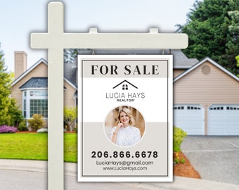 Real Estate For Sale Sign, Real Estate Yard Sign , Realtor Marketing , For Sale Template,