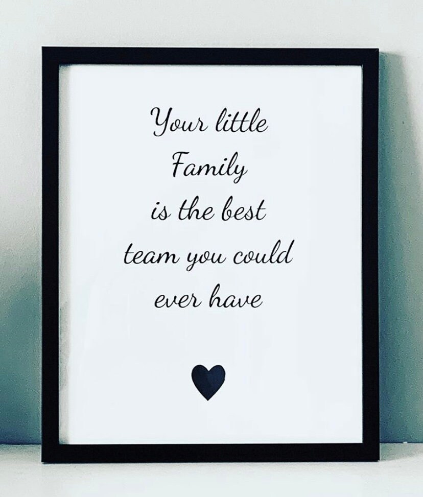 Your Little Family is the Best Team You Could Ever Have Xx Etsy