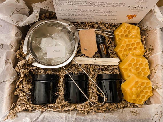 DIY Candle Making Kit 3 Beeswax Candle Kit Make Your Own Candles  Candlemaking Craft -  Hong Kong