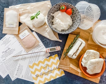 DIY Cheese Making Kit | Make Your Own Mozzarella, Halloumi, Mascarpone, Goat's Cheese & Ricotta